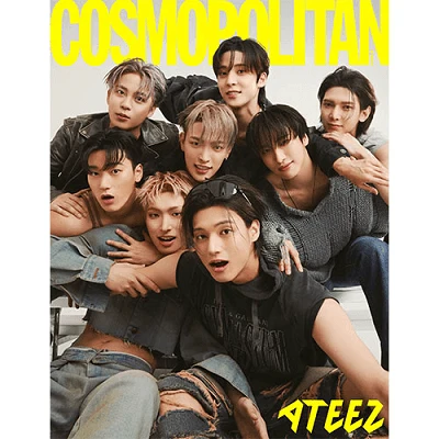 ATEEZ COSMOPOLITAN 2023-08 MAGAZINE | INCLUDES POSTCARD (RANDOM 1 OUT OF 2)