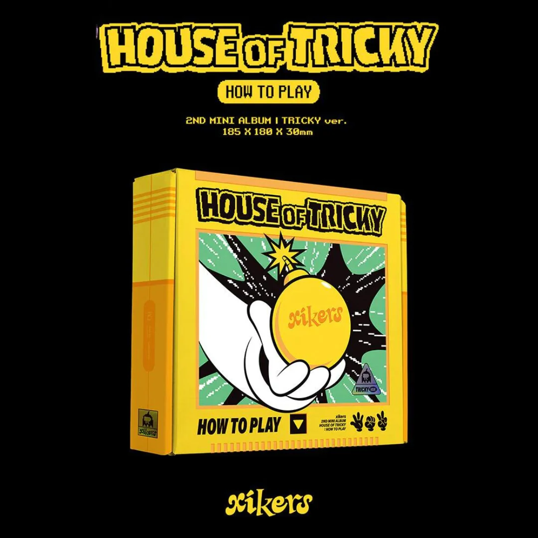 XIKERS ALBUM  HOUSE OF TRICKY: HOW TO PLAY (US VER.)  | MEMBER SIGNED ALBUM (RANDOM) + INCLUDES EXCLUSIVE U.S PHOTOCARD (RANDOM 1 OUT OF 9)