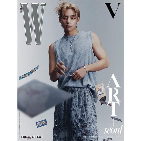 BTS V W KOREA 2023-09 MAGAZINE COVER B 2 BTS V W KOREA 2023-09 MAGAZINE COVER B