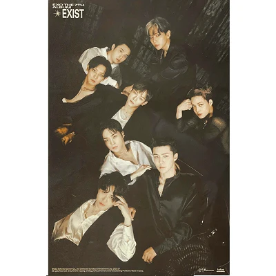 EXO 7TH STUDIO ALBUM EXIST DIGI PACK POSTER 3 EXO 7TH STUDIO ALBUM EXIST DIGI PACK POSTER