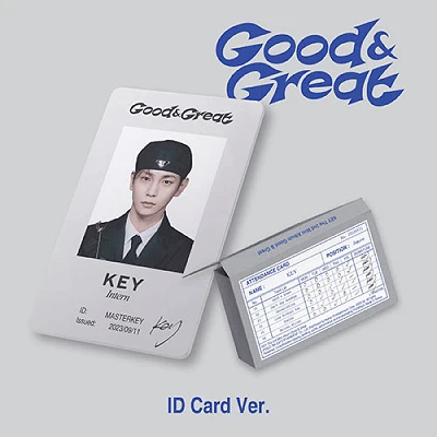 SHINEE KEY 2ND MINI ALBUM   GOOD & GREAT  -  ID VERSION  (QR VER.)