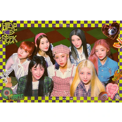 PURPLE KISS HIDE & SEEK 2ND MINI ALBUM POSTER |  VERSION C