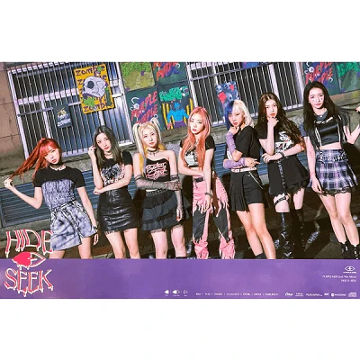 PURPLE KISS HIDE & SEEK 2ND MINI ALBUM POSTER | VERSION D 3 PURPLE KISS HIDE & SEEK 2ND MINI ALBUM POSTER | VERSION D