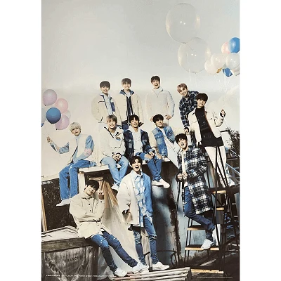 TREASURE 1ST ALBUM THE FIRST STEP : TREASURE EFFECT  DOUBLE-SIDED POSTER