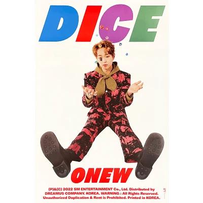 ONEW 2ND MINI ALBUM DICE PHOTOBOOK VER. POSTER |  VERSION A
