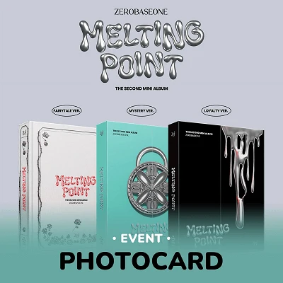 ZEROBASEONE 2ND MINI ALBUM MELTING POINT  - 3 ALBUMS SET | KPOP USA EXCLUSIVE SELFIE PHOTOCARD INCLUDED (RANDOM 1 OUT OF 9)