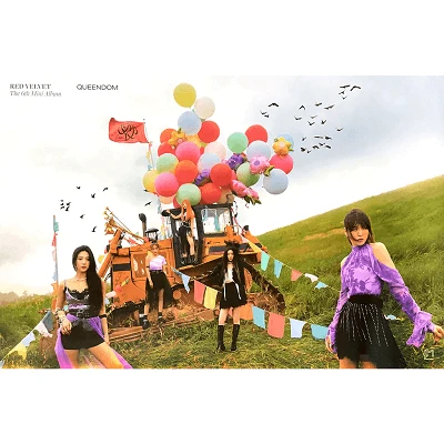 RED VELVET QUEENDOM 6TH MINI ALBUM QUEENS VER.  POSTER  |  VERSION B