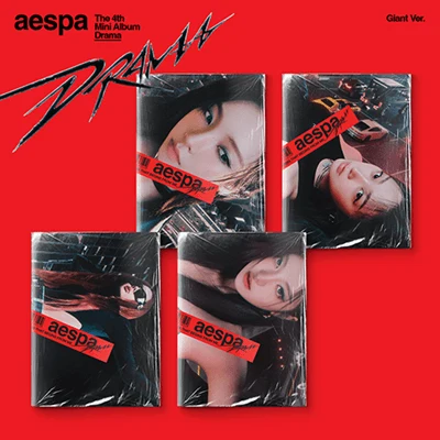 AESPA 4TH MINI ALBUM DRAMA GIANT VER. - 4 ALBUMS SET 11 AESPA 4TH MINI ALBUM DRAMA GIANT VER. - 4 ALBUMS SET