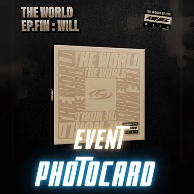 ATEEZ ALBUM THE WORLD EP.FIN : WILL  DIGIPACK VER.  -  8 ALBUMS SET   (Korean Ver) | KPOP USA EXCLUSIVE SELFIE PHOTOCARD INCLUDED (RANDOM 1 OUT OF 8)