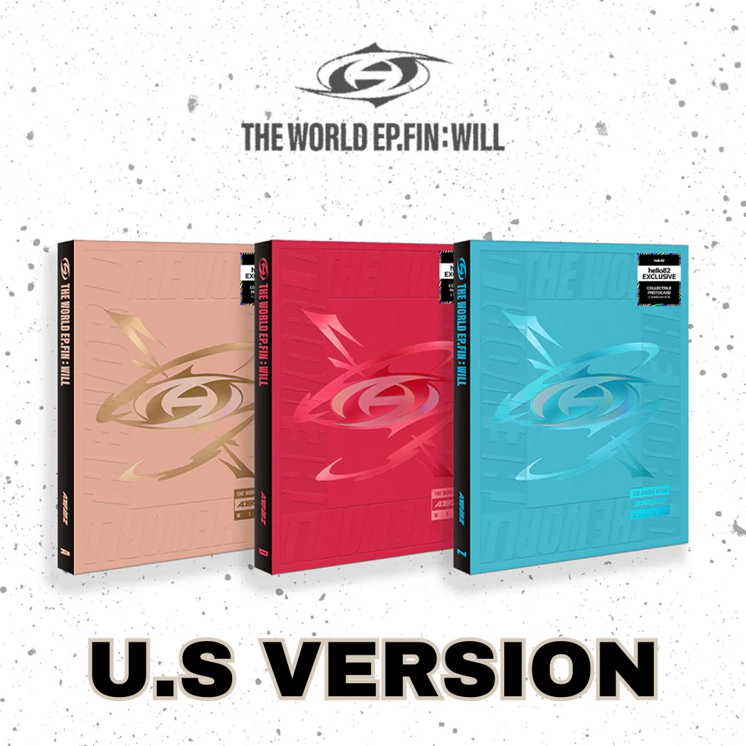 ATEEZ ALBUM THE WORLD EP.FIN : WILL  (US VER) | POP-UP EXCLUSIVE PHOTOCARD (Random 1 out of 8) + INCLUDES EXCLUSIVE U.S PHOTOCARD (Random 1 out of 8)
