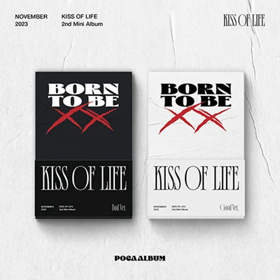 KISS OF LIFE 2ND MINI ALBUM  BORN TO BE XX  POCA ALBUM  |  2 ALBUMS SET
