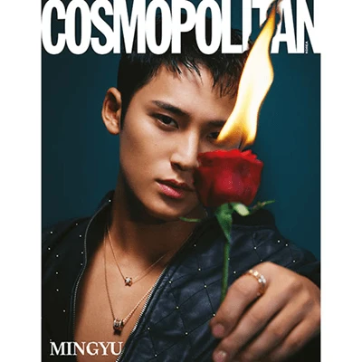 SEVENTEEN MINGYU COSMOPOLITAN 2023-12 MAGAZINE  VERSION D   | INCLUDES 2 POSTCARDS