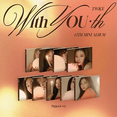 TWICE 13TH MINI ALBUM WITH YOU-TH DIGIPACK VER. | 9 ALBUMS SET 1 TWICE 13TH MINI ALBUM WITH YOU-TH DIGIPACK VER. | 9 ALBUMS SET