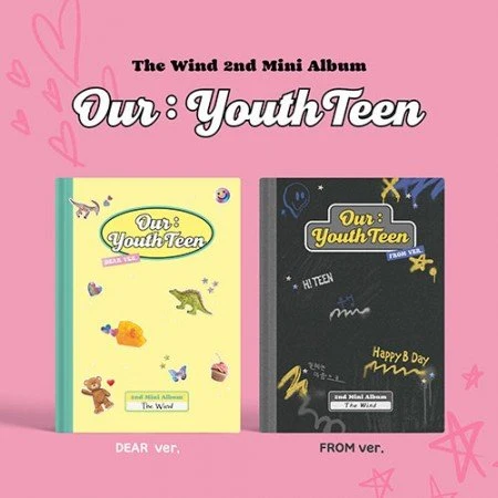 THE WIND 2ND MINI ALBUM OUR : YOUTHTEEN | 2 ALBUMS SET 3 THE WIND 2ND MINI ALBUM OUR : YOUTHTEEN | 2 ALBUMS SET