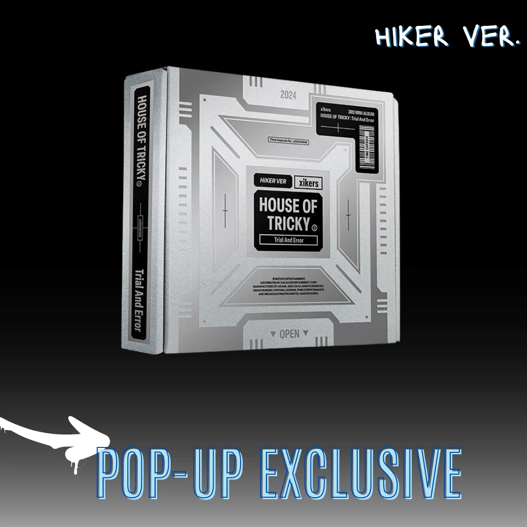 XIKERS 3RD MINI ALBUM HOUSE OF TRICKY : TRIAL AND ERROR  (US VER.)  |  POP-UP EXCLUSIVE PHOTOCARD (Random 1 out of 9) + INCLUDES EXCLUSIVE PHOTOCARD (Random 1 out of 9)