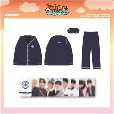 ATEEZ OFFICIAL MD ANITEEZ IN ILLUSION   PAJAMAS & SLEEP SHADE SET