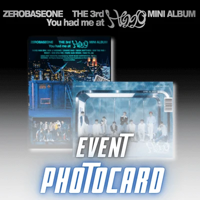 [EVENT] ZEROBASEONE 3RD MINI ALBUM YOU HAD ME AT HELLO | EXCLUSIVE WITHMUU PHOTOCARD INCLUDED (RANDOM 1 OUT OF 9)