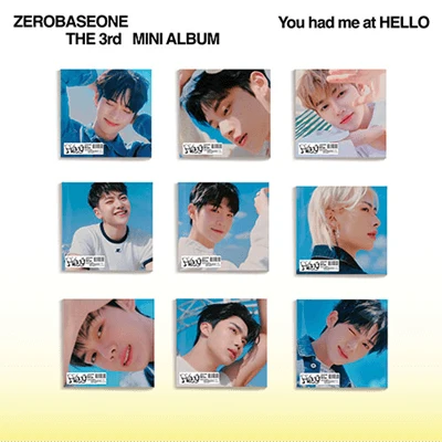 ZEROBASEONE 3RD MINI ALBUM YOU HAD ME AT HELLO DIGIPACK VER. | 9 ALBUMS SET 3 ZEROBASEONE 3RD MINI ALBUM YOU HAD ME AT HELLO DIGIPACK VER. | 9 ALBUMS SET