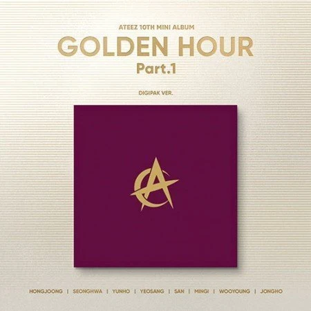 ATEEZ 10TH MINI ALBUM GOLDEN HOUR : PART. 1  DIGIPAK VER.  |  8 ALBUMS SET