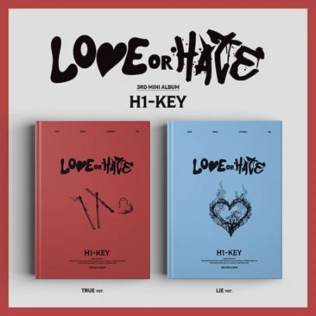 H1-KEY 3RD MINI ALBUM LOVE OR HATE | 2 ALBUMS SET 2 H1-KEY 3RD MINI ALBUM LOVE OR HATE | 2 ALBUMS SET