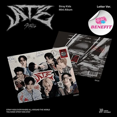 STRAY KIDS ATE MINI ALBUM  LETTER VER.   |  ADDED 1 PC KPOP USA OFFICIAL PHOTOCARD PER ALBUM
