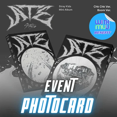 [EVENT PHOTOCARD] STRAY KIDS ATE MINI ALBUM  STANDARD VER.  -  2  ALBUMS SET   |  KPOP USA WITHMUU OFFICIAL PHOTOCARD INCLUDED PER ALBUM (RANDOM 1 OUT OF 8)