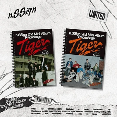 N.SSIGN 2ND MINI ALBUM REPACKAGE TIGER LIMITED ALBUM  |  2 ALBUMS SET