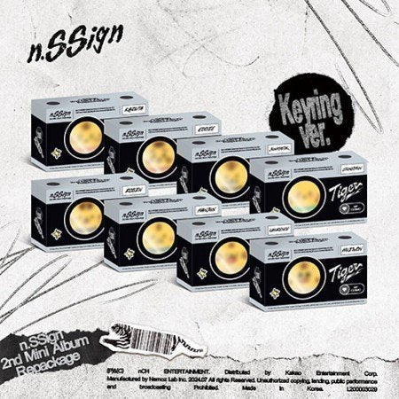 N.SSIGN 2ND MINI REPACKAGE ALBUM  TIGER (NFC KEYRING VER.)  |  8 ALBUMS SET