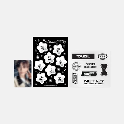 NCT 127 8ECRET INVITATION OFFICIAL MD  DECO STICKER SET