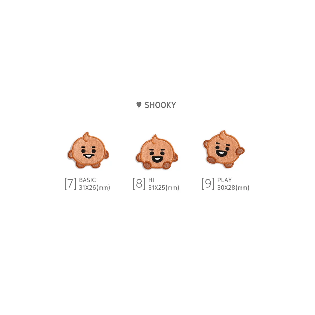 BT21 OFFICIAL BABY WAPPEN BADGE RANDOM (SMALL)