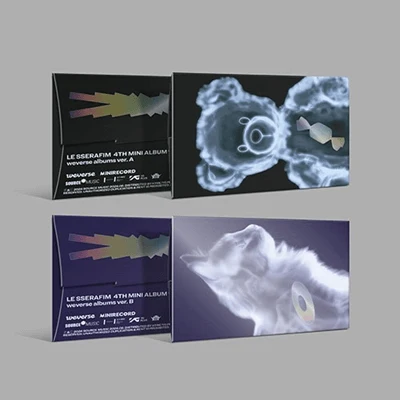 LE SSERAFIM  4TH MINI ALBUM CRAZY   (WEVERSE ALBUM VER.)  |  2 ALBUMS SET