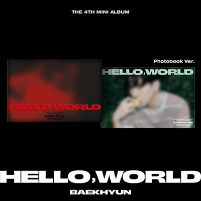 EXO BAEKHYUN  4TH MINI ALBUM   HELLO, WORLD   (PHOTOBOOK VER.)  |  2 ALBUMS SET