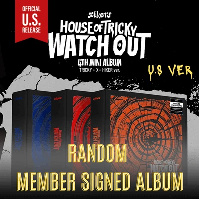 XIKERS  4TH MINI ALBUM  HOUSE OF TRICKY: WATCH OUT  (U.S VER)  [RANDOM MEMBER SIGNED ALBUM] | INCLUDES EXCLUSIVE U.S PHOTOCARD (RANDOM 1 OUT OF 9)