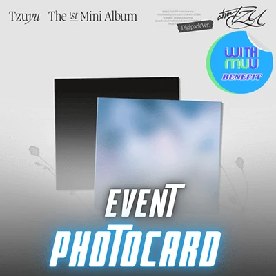 TWICE TZUYU 1ST MINI ALBUM ABOUTZU  (DIGIPACK VER.)  |  KPOP USA WITHMUU OFFICIAL PHOTOCARD INCLUDED (RANDOM 1 OUT OF 2)