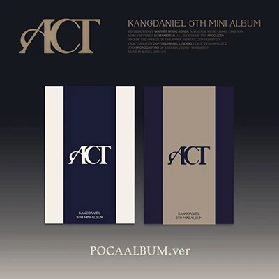 KANG DANIEL 5TH MINI ALBUM ACT  (POCA ALBUM VER.)   -  2 ALBUMS SET