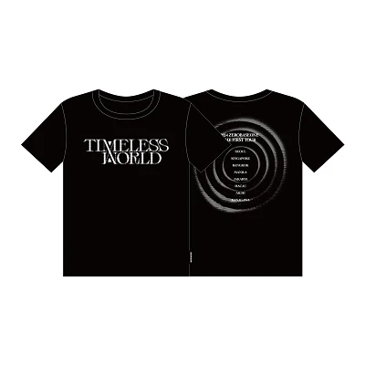 ZEROBASEONE THE FIRST TOUR TIMELESS WORLD MD  TOUR T-SHIRT  [BLACK]
