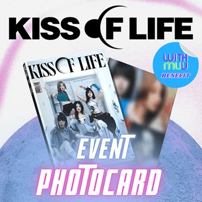 KISS OF LIFE 3RD MINI ALBUM LOSE YOURSELF   (MAGAZINE VER.)   |   KPOP USA WITHMUU OFFICIAL PHOTOCARD INCLUDED (RANDOM 1 OUT OF 4)