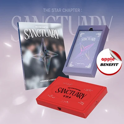 TXT ALBUM  THE STAR CHAPTER : SANCTUARY    3 ALBUMS SET    |   KPOP USA APPLE OFFICIAL POLAROID PHOTOCARD  SET + ADDED GROUP POLAROID PHOTOCARD  (SET ONLY)