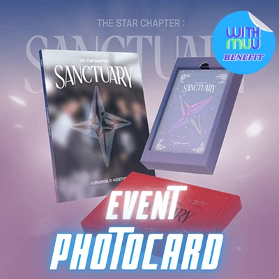 TXT ALBUM THE STAR CHAPTER : SANCTUARY - 3 ALBUMS SET | KPOP USA WITHMUU OFFICIAL HOLOGRAM PHOTOCARD INCLUDED (RANDOM 1 OUT OF 5) PER ALBUM + ADDED HOLOGRAM PHOTOCARD (SET ONLY) 3 TXT ALBUM THE STAR CHAPTER : SANCTUARY - 3 ALBUMS SET | KPOP USA WITHMUU OFFICIAL HOLOGRAM PHOTOCARD INCLUDED (RANDOM 1 OUT OF 5) PER ALBUM + ADDED HOLOGRAM PHOTOCARD (SET ONLY)