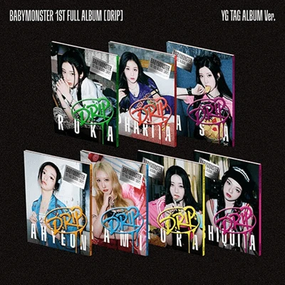 BABYMONSTER 1ST FULL ALBUM DRIP  (YG TAG ALBUM VER.)  - 7 ALBUMS SET