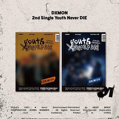 DXMON 2ND SINGLE ALBUM  YOUTH NEVER DIE   |  2 ALBUMS SET