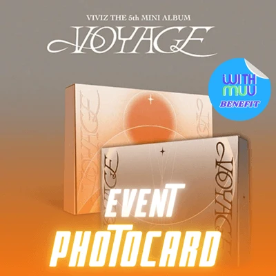 VIVIZ THE 5TH MINI ALBUM VOYAGE - 2 ALBUMS SET | KPOP USA WITHMUU OFFICIAL PHOTOCARD (RANDOM 1 OUT OF 3) 3 VIVIZ THE 5TH MINI ALBUM VOYAGE - 2 ALBUMS SET | KPOP USA WITHMUU OFFICIAL PHOTOCARD (RANDOM 1 OUT OF 3)