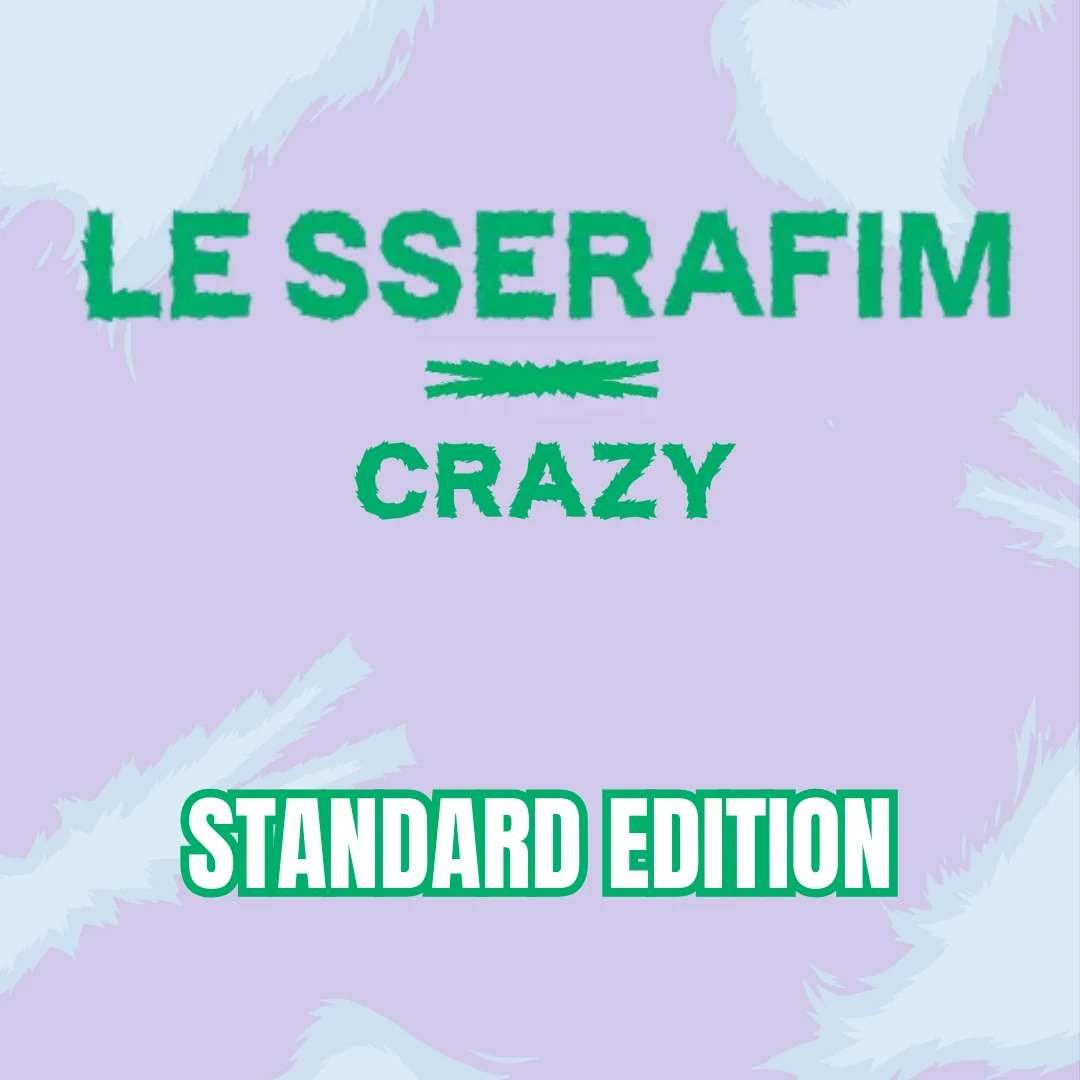 LE SSERAFIM JAPANESE ALBUM CRAZY  (STANDARD EDITION)    |  INCLUDES EXCLUSIVE GIFT  POSTCARD