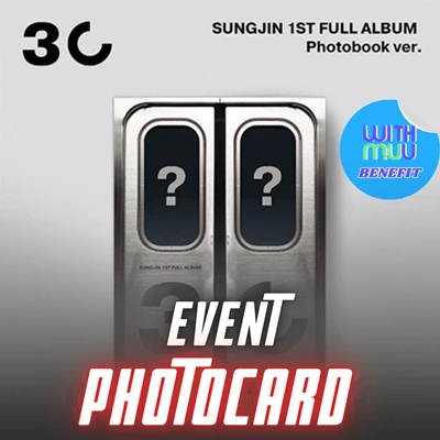 DAY6 SUNGJIN 1ST FULL ALBUM  30 (PHOTOBOOK VER.)   |   KPOP USA WITHMUU OFFICIAL PHOTOCARD (RANDOM 1 OUT OF 3) PER ALBUM