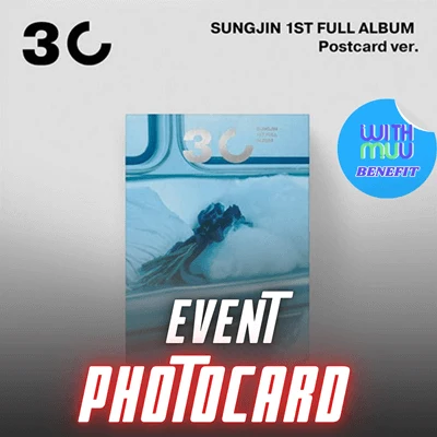 DAY6 SUNGJIN 1ST FULL ALBUM  30 (POSTCARD VER.)   |   KPOP USA WITHMUU OFFICIAL PHOTOCARD (RANDOM 1 OUT OF 3) PER ALBUM
