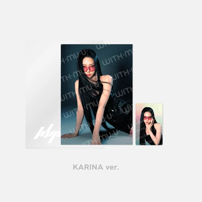 AESPA WHIPLASH OFFICIAL MD  POSTCARD & HOLOGRAM PHOTOCARD SET