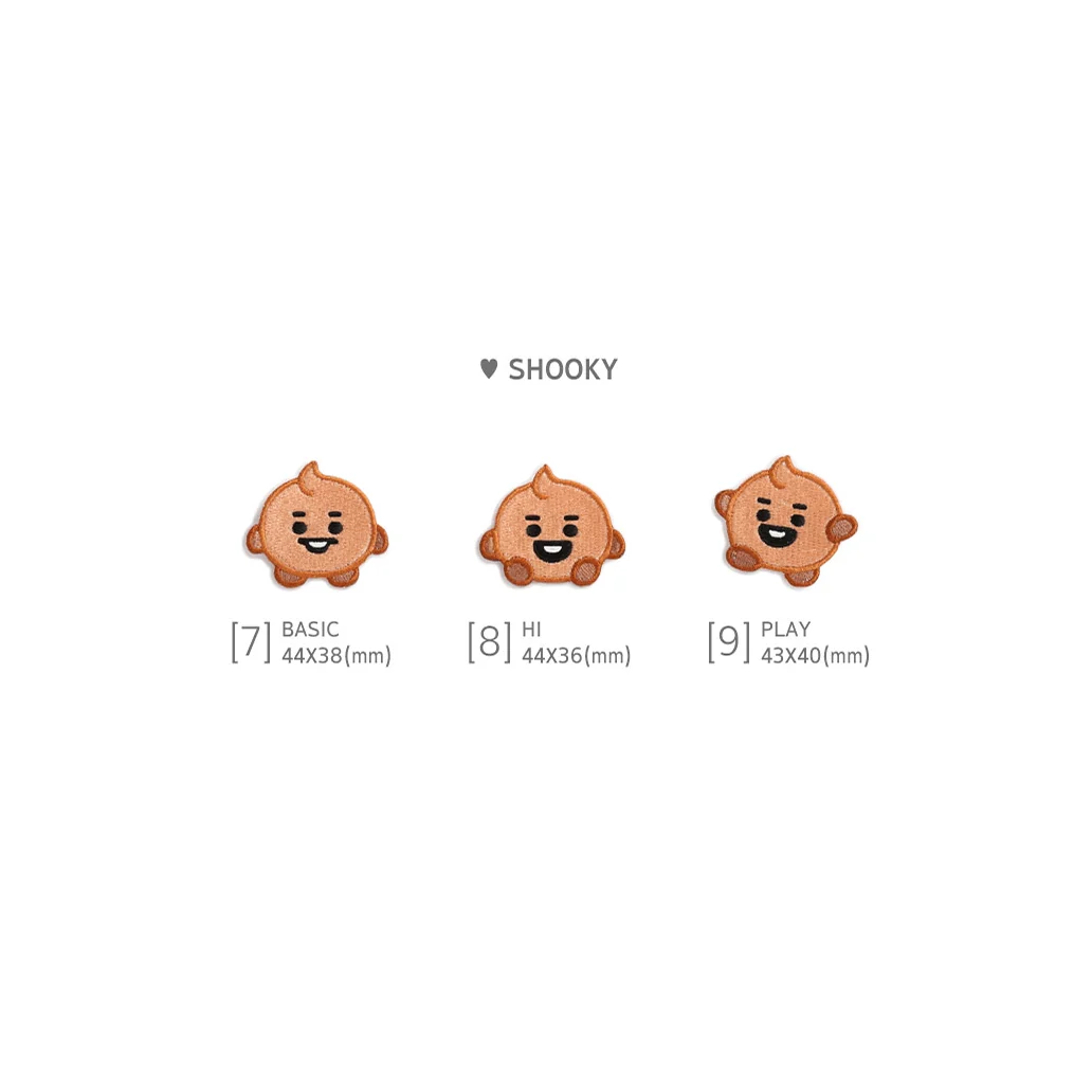 BT21 OFFICIAL BABY WAPPEN BADGE RANDOM (LARGE)