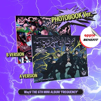 WAYV 6TH MINI ALBUM FREQUENCY (PHOTOBOOK VER.) - 2 ALBUMS SET | KPOP USA APPLE OFFICIAL PHOTOCARD (RANDOM 1 OUT OF 5) PER ALBUM 2 WAYV 6TH MINI ALBUM FREQUENCY (PHOTOBOOK VER.) - 2 ALBUMS SET | KPOP USA APPLE OFFICIAL PHOTOCARD (RANDOM 1 OUT OF 5) PER ALBUM