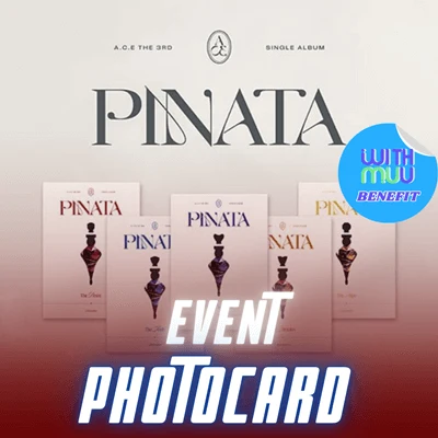 A.C.E 3RD SINGLE ALBUM PINATA - 5 ALBUMS SET | KPOP USA WITHMUU OFFICIAL PHOTOCARD (RANDOM 1 OUT OF 5) PER ALBUM 1 A.C.E 3RD SINGLE ALBUM PINATA - 5 ALBUMS SET | KPOP USA WITHMUU OFFICIAL PHOTOCARD (RANDOM 1 OUT OF 5) PER ALBUM