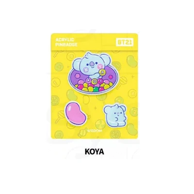 BT21 OFFICIAL JELLY CANDY ACRYLIC PINBADGE